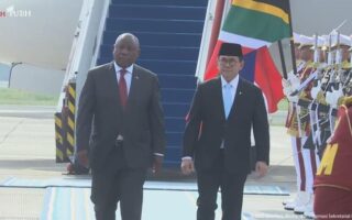 Penguatan Kemitraan Strategis, Presiden Afrika Selatan Cyril Ramaphosa Tiba di Jakarta untuk Bertemu Prabowo
